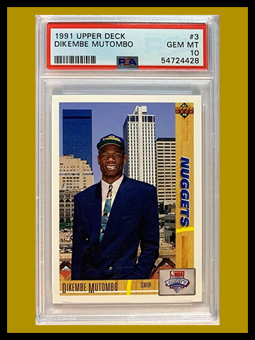 Dikembo Mutombo Rookie Card 1991 Upper Deck #3
